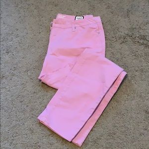 Light pink skinny jeans